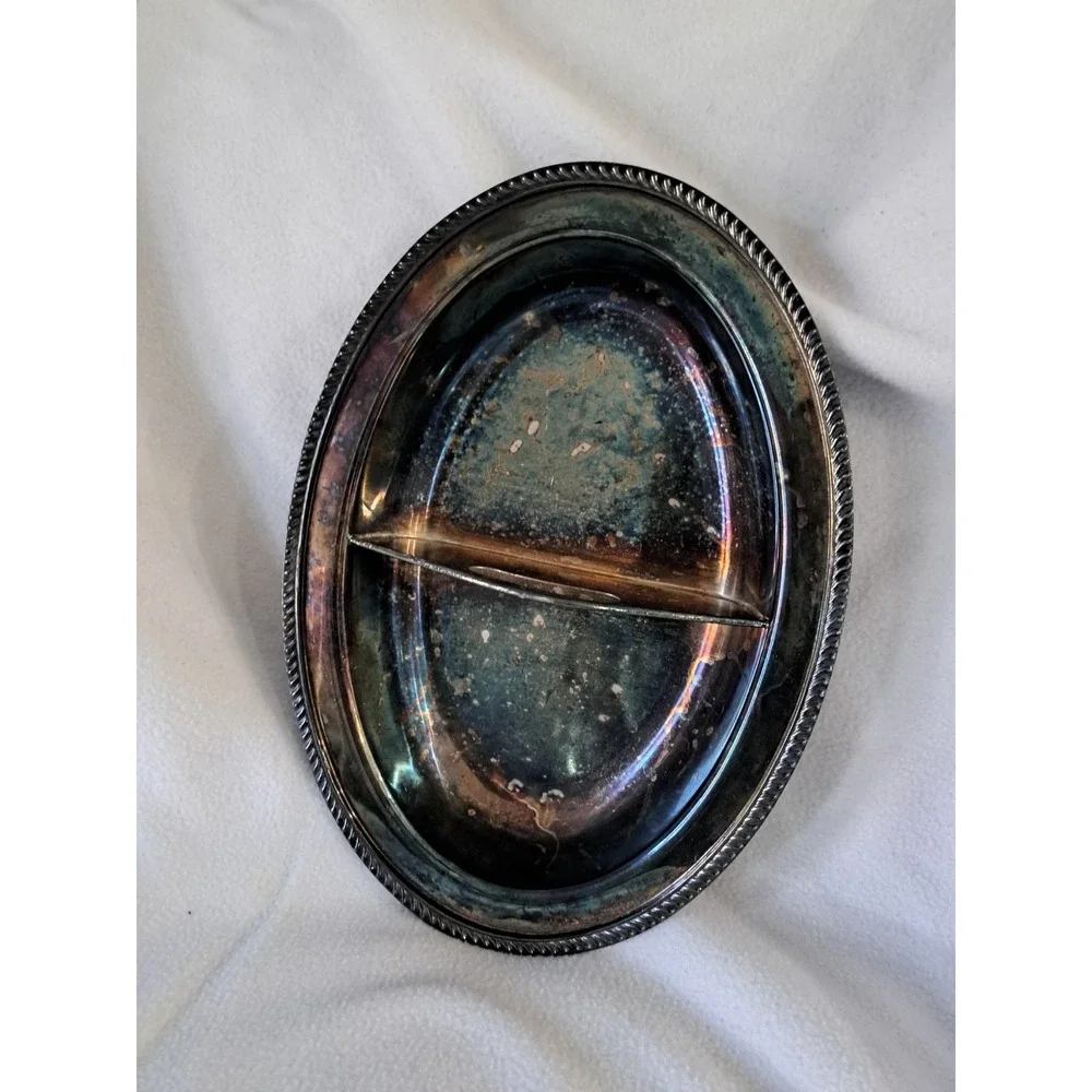 Poole Silver E.P.C. 1021 Georgian Silver plated Platter‎